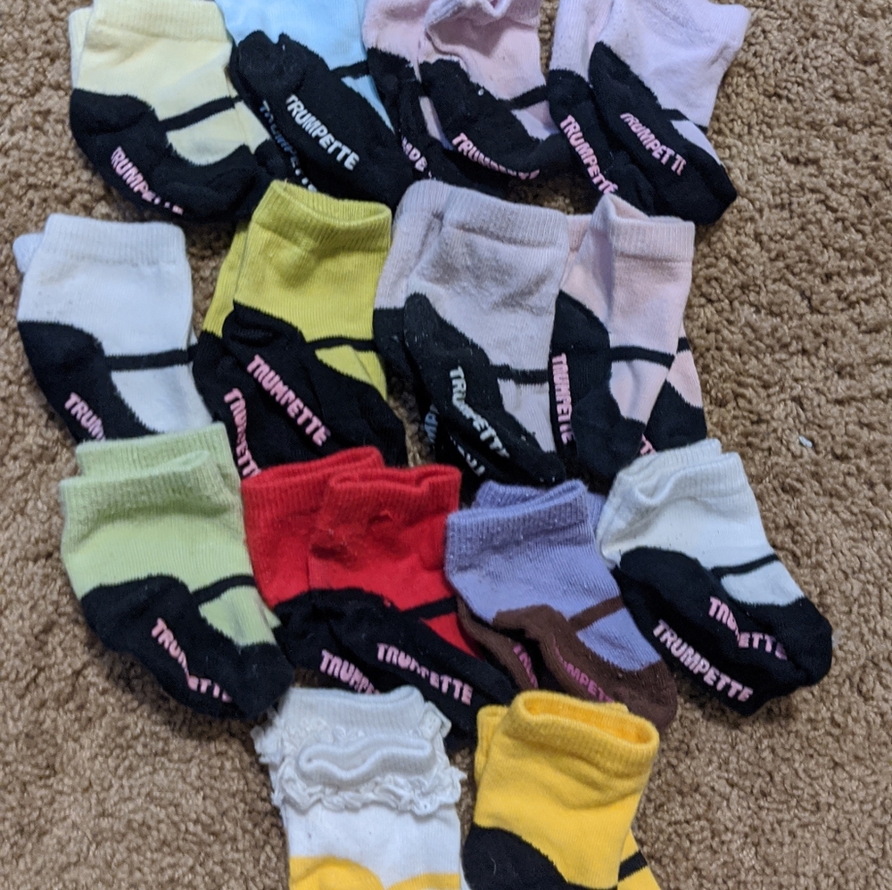 Trumpette Socks Girls size 0-6 months 14 pair
